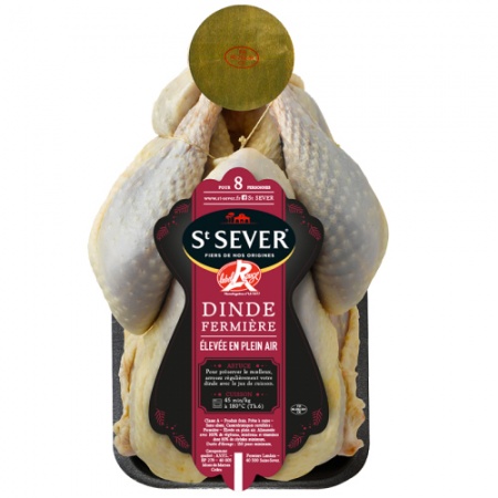 Свободно отгледана пуйка Label Rouge от Les Landes