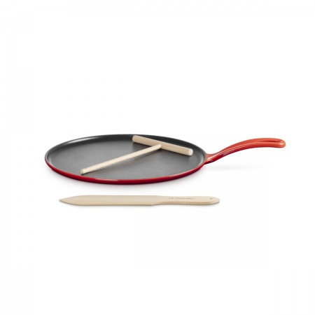 Le Creuset - Cast Iron Crepe Pan / 27 cm ЦВЯТ: CHERRY RED (CERISE)