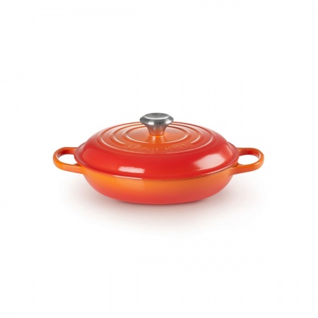 Le Creuset - SHALLOW CASSEROLE BRAISER / 26 cm ЦВЯТ: FLAME (VOLCANIC)