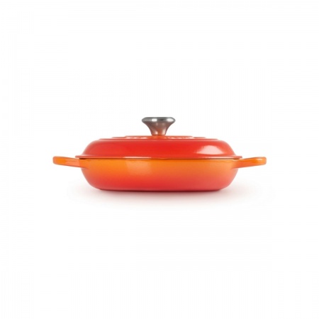 Le Creuset - SHALLOW CASSEROLE BRAISER / 26 cm ЦВЯТ: FLAME (VOLCANIC)