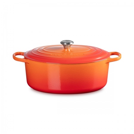 Le Creuset - OVAL CASSEROLE OVEN / 35 cm, ЦВЯТ: FLAME (VOLCANIC)