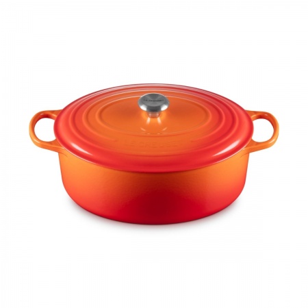 Le Creuset - OVAL CASSEROLE OVEN / 35 cm, ЦВЯТ: FLAME (VOLCANIC)