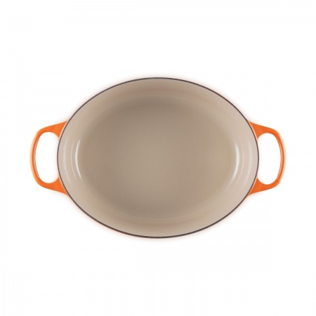 Le Creuset - OVAL CASSEROLE OVEN / 35 cm, ЦВЯТ: FLAME (VOLCANIC)