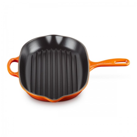 Le Creuset - Cast Iron Oval Skillet Grill / 32 cm ЦВЯТ: FLAME (VOLCANIC)