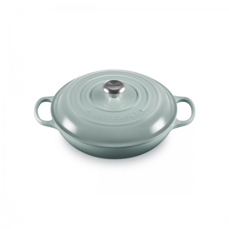 Le Creuset - SHALLOW CASSEROLE BRAISER / 30 cm ЦВЯТ: SEA SALT