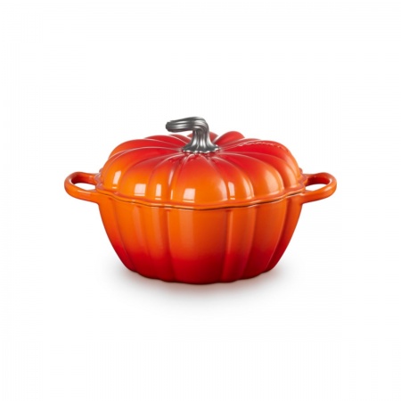 Le Creuset - PUMPKIN CASSEROLE / 24 cm ЦВЯТ: FLAME (VOLCANIC)