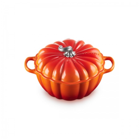 Le Creuset - PUMPKIN CASSEROLE / 24 cm ЦВЯТ: FLAME (VOLCANIC)