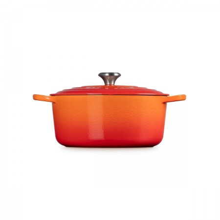Le Creuset - ROUND CASSEROLE OVEN / 28 cm ЦВЯТ: FLAME (VOLCANIC)