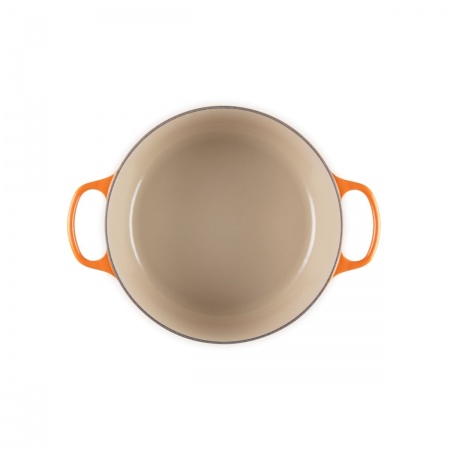 Le Creuset - ROUND CASSEROLE OVEN / 28 cm ЦВЯТ: FLAME (VOLCANIC)