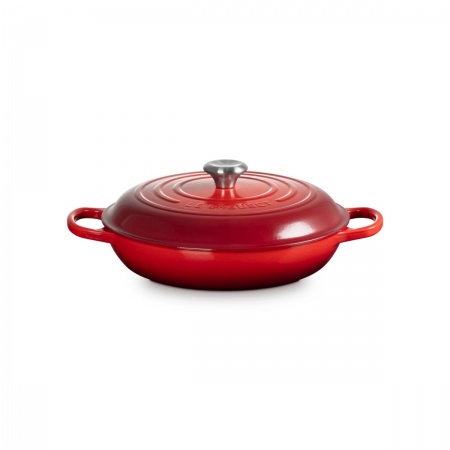 Le Creuset - SHALLOW CASSEROLE BRAISER / 30 cm ЦВЯТ: CERISE (CHERRY RED)