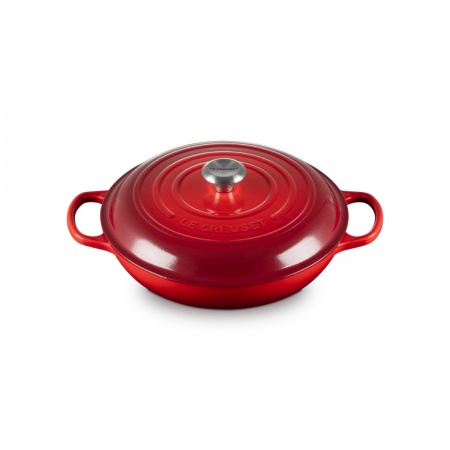 Le Creuset - SHALLOW CASSEROLE BRAISER / 30 cm ЦВЯТ: CERISE (CHERRY RED)
