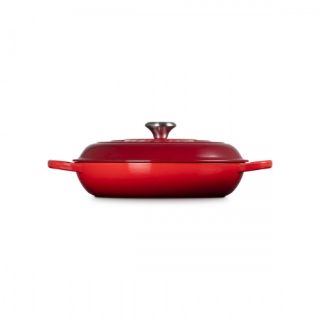 Le Creuset - SHALLOW CASSEROLE BRAISER / 30 cm ЦВЯТ: CERISE (CHERRY RED)