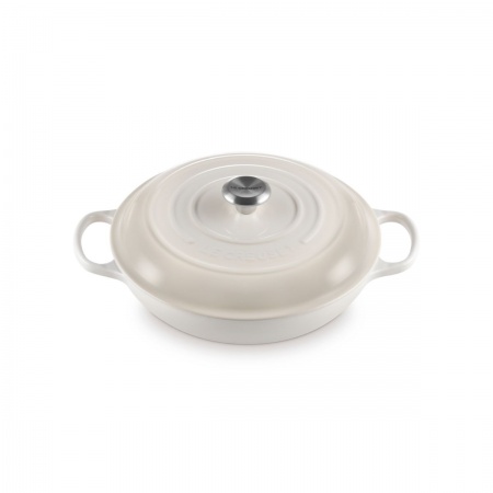 Le Creuset - SHALLOW CASSEROLE BRAISER / 30 cm ЦВЯТ: MERINGUE