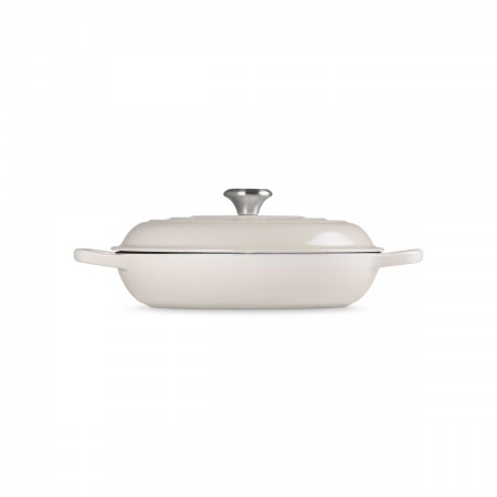 Le Creuset - SHALLOW CASSEROLE BRAISER / 30 cm ЦВЯТ: MERINGUE
