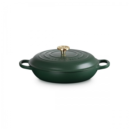 Le Creuset - SHALLOW CASSEROLE BRAISER / 30 cm ЦВЯТ: FORET