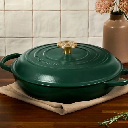Le Creuset - SHALLOW CASSEROLE BRAISER / 30 cm ЦВЯТ: FORET