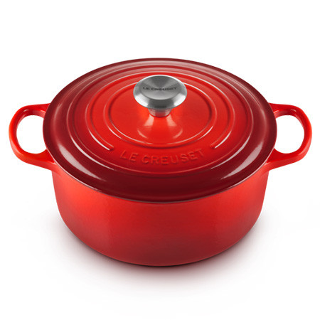Le Creuset - ROUND CASSEROLE OVEN / 26 cm ЦВЯТ: CHERRY RED (CERISE)