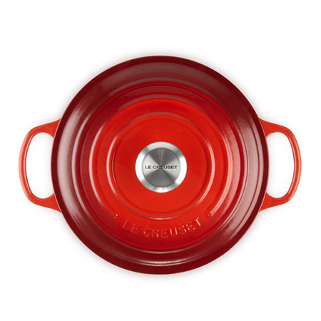 Le Creuset - ROUND CASSEROLE OVEN / 26 cm ЦВЯТ: CHERRY RED (CERISE)