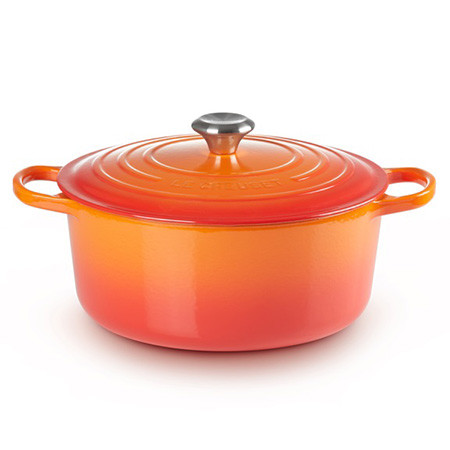 Le Creuset - ROUND CASSEROLE OVEN / 26 cm ЦВЯТ: FLAME (VOLCANIC)