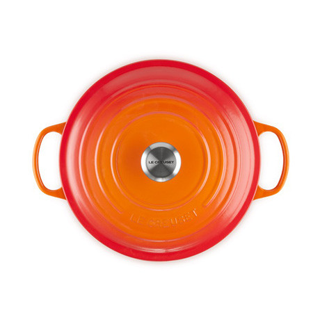 Le Creuset - ROUND CASSEROLE OVEN / 26 cm ЦВЯТ: FLAME (VOLCANIC)