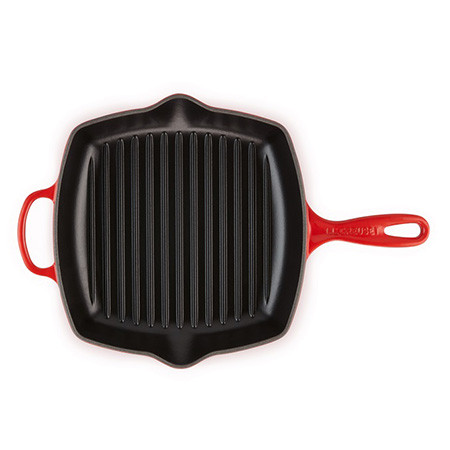 Le Creuset - SQUARE SKILLET GRILL / 26 cm ЦВЯТ: CHERRY RED (CERISE)
