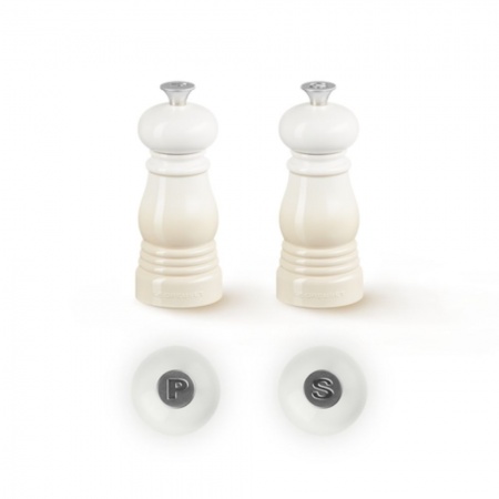 LE CREUSET - SALT & PEPPER MINI MILL SET / 11 CM ЦВЯТ: MERINGUE