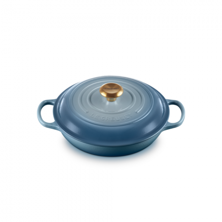 Le Creuset - SHALLOW CASSEROLE BRAISER / 30 cm ЦВЯТ: CHAMBRAY