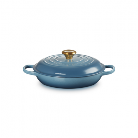 Le Creuset - SHALLOW CASSEROLE BRAISER / 30 cm ЦВЯТ: CHAMBRAY