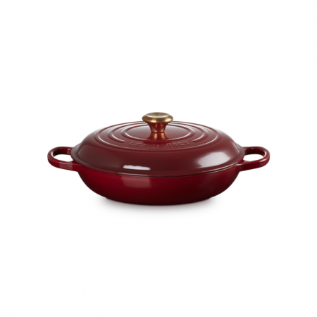 Le Creuset - SHALLOW CASSEROLE BRAISER / 30 cm ЦВЯТ: GARNET (RHONE)