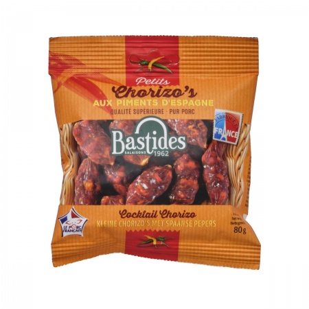 Коктейлни саламчета чорисо Супериор, 80 g